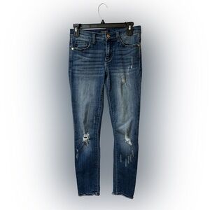 Judy Blue Women's Distressed Blue Jeans - Slim Fit size 5/27.